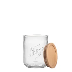 NORGESGLASSET Oppbevaring Og Krukker-OPPBEVARINGSGLASS 13 CM TRELOKK Klar