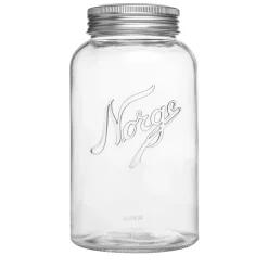 NORGESGLASSET Oppbevaring Og Krukker-OPPBEVARINGSGLASS 2L SKRULOKK Klar