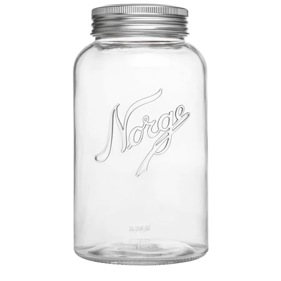 NORGESGLASSET Oppbevaring Og Krukker-OPPBEVARINGSGLASS 2L SKRULOKK Klar