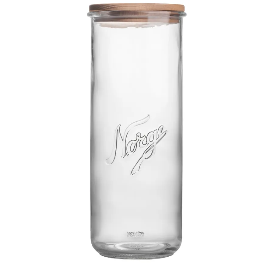 NORGESGLASSET Oppbevaring Og Krukker-OPPBEVARINGSGLASS 27 CM TRELOKK Klar