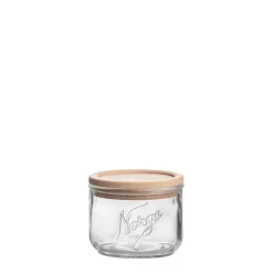 NORGESGLASSET Oppbevaring Og Krukker-OPPBEVARINGSGLASS 6 CM TRELOKK Klar