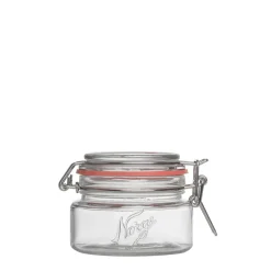 NORGESGLASSET Oppbevaring Og Krukker-OPPBEVARINGSGLASS 0,2L HENGSLET LOKK Klar