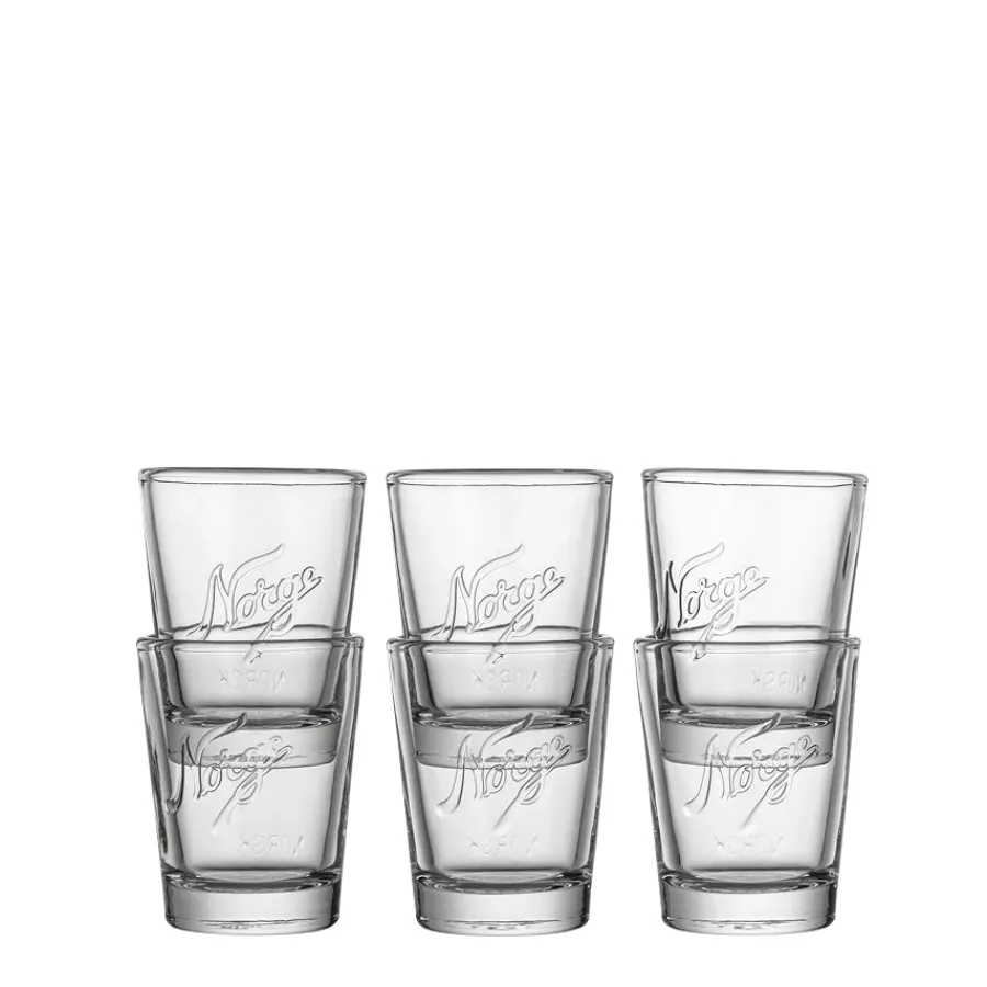 NORGESGLASSET Drammeglass-SHOTGLASS 5 CL 6 STK