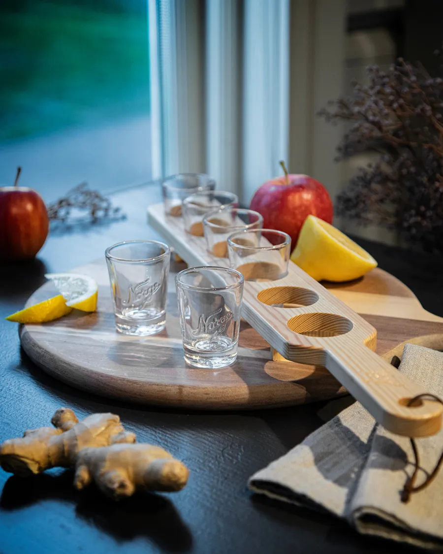 NORGESGLASSET Drammeglass-SHOTGLASS 5 CL 6 STK FURUPLANKE