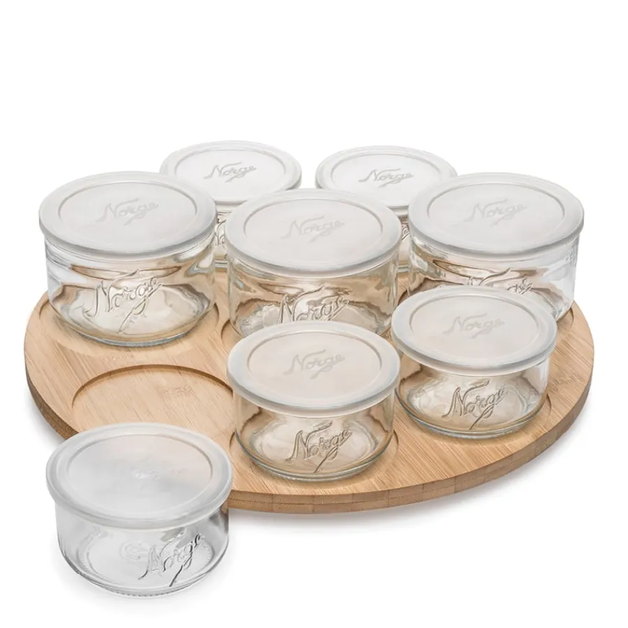 NORGESGLASSET Fat Og Serveringsfat-TACOSETT 8 DELER Klar