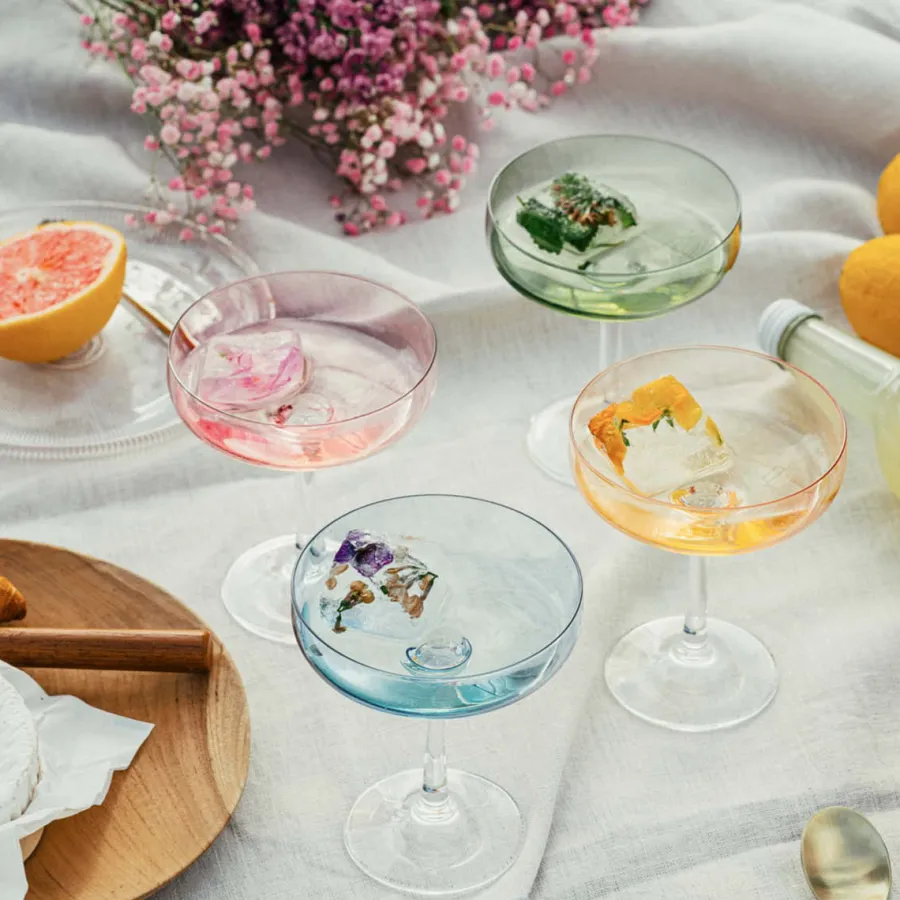 HADELAND GLASSVERK AS Champagneglass-ODYSSÉ CAVASKÅL 25CL 2PK GRØNN Grønn