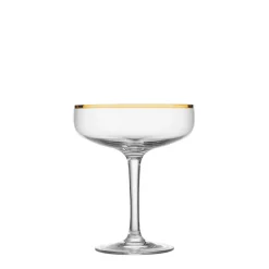 HADELAND GLASSVERK AS Champagneglass-ODYSSÉ CAVASKÅL 25CL 2PK KANT Gull