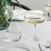 HADELAND GLASSVERK AS Champagneglass-ODYSSÉ CAVASKÅL 25CL 4PK GULLKANT