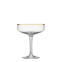 HADELAND GLASSVERK AS Champagneglass-ODYSSÉ CAVASKÅL 25CL 4PK GULLKANT