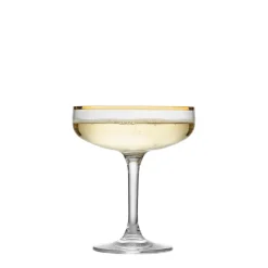 HADELAND GLASSVERK AS Champagneglass-ODYSSÉ CAVASKÅL 25CL 4PK GULLKANT