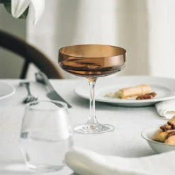 HADELAND GLASSVERK AS Champagneglass-ODYSSÉ CAVASKÅL 25CL 2PK Kakao