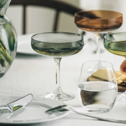 HADELAND GLASSVERK AS Champagneglass-ODYSSÉ CAVASKÅL 25CL 2PK Oliven