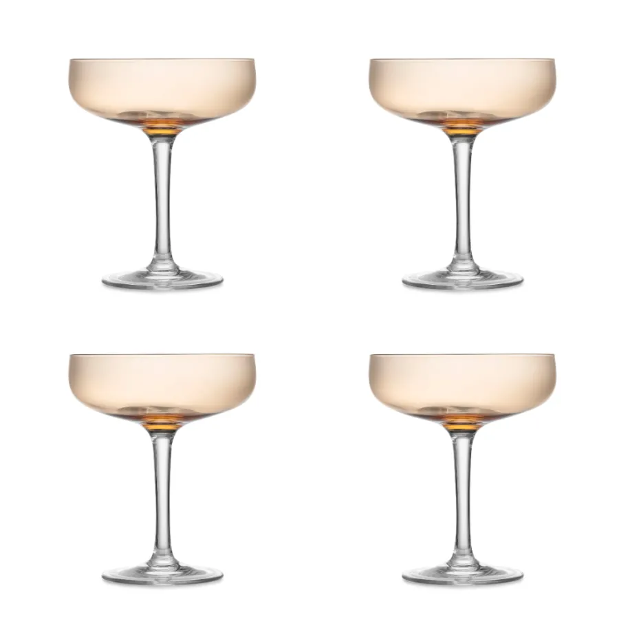 HADELAND GLASSVERK Produktpakker|Produktpakker-ODYSSÉ CAVASKÅL 25CL 4PK ORANSJE