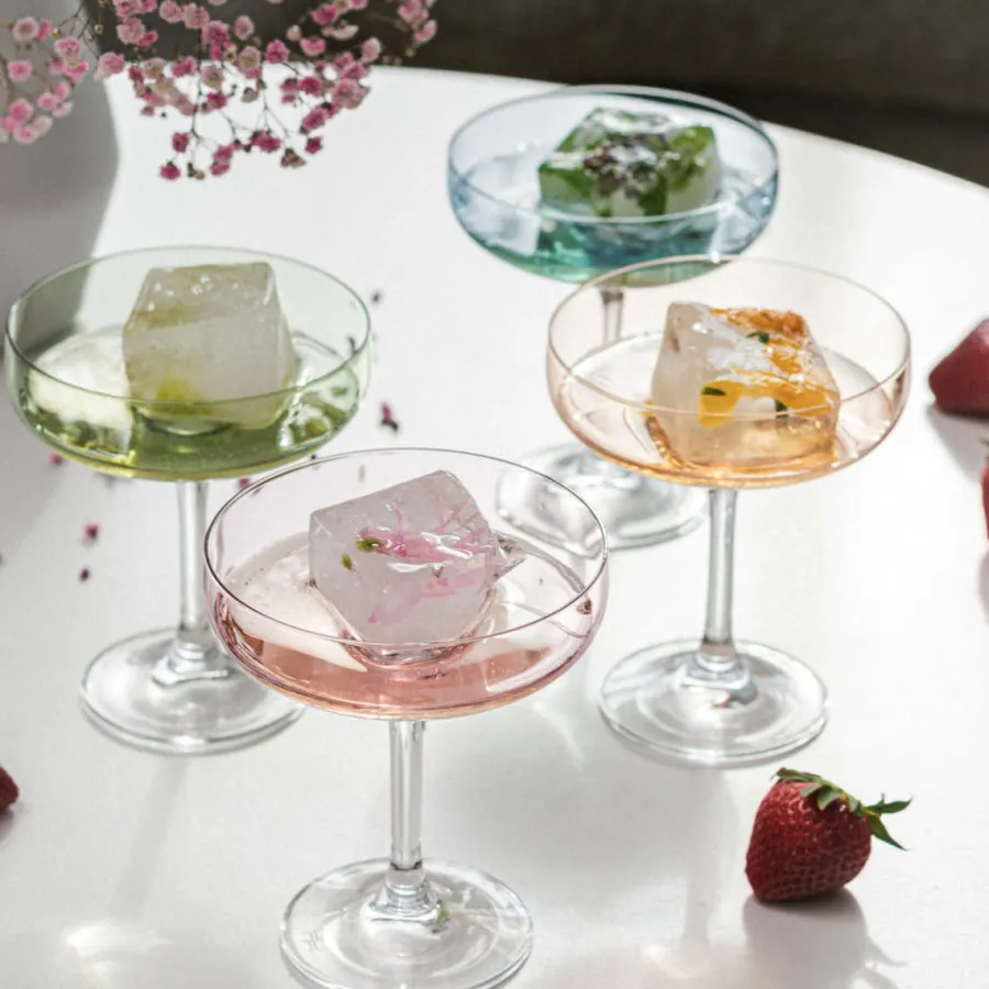 HADELAND GLASSVERK AS Champagneglass-ODYSSÉ CAVASKÅL 25CL 2PK ROSA