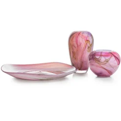 HADELAND GLASSVERK AS Dekorfat Og -Boller|Kunstglass-RED MORNING BOLLE 16 CM
