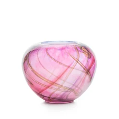 HADELAND GLASSVERK AS Dekorfat Og -Boller|Kunstglass-RED MORNING BOLLE 16 CM
