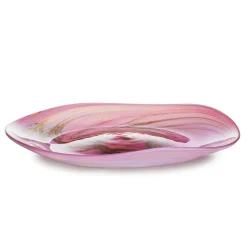 HADELAND GLASSVERK AS Dekorfat Og -Boller|Fat Og Serveringsfat-RED MORNING FAT 40CM
