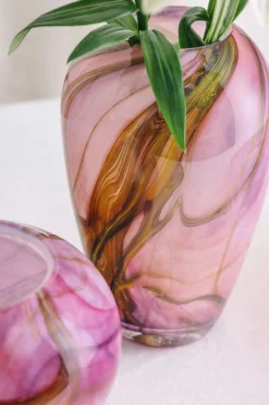 HADELAND GLASSVERK AS Vaser|Kunstglass-RED MORNING VASE 24 CM
