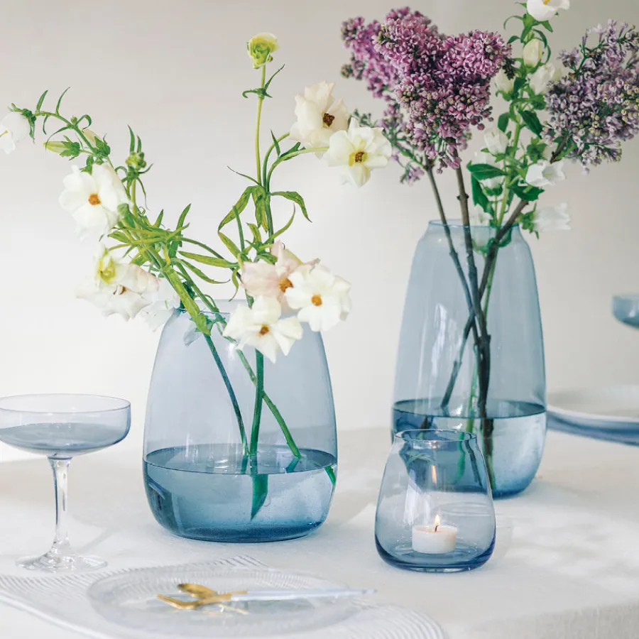 HADELAND GLASSVERK AS Vaser-SICCORI VASE 11 CM HIMMELBLÅ Blå