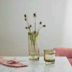 HADELAND GLASSVERK AS Vaser-SINE VASE OLIVEN