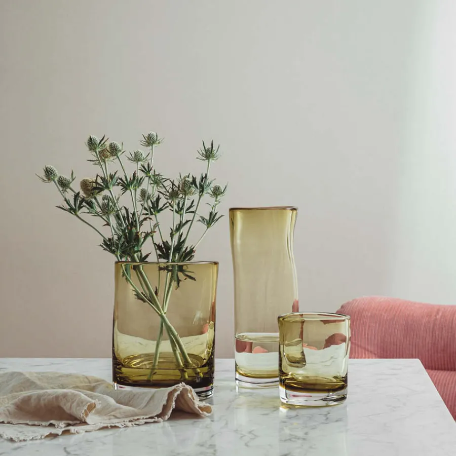 HADELAND GLASSVERK AS Vaser-SINE VASE OLIVEN