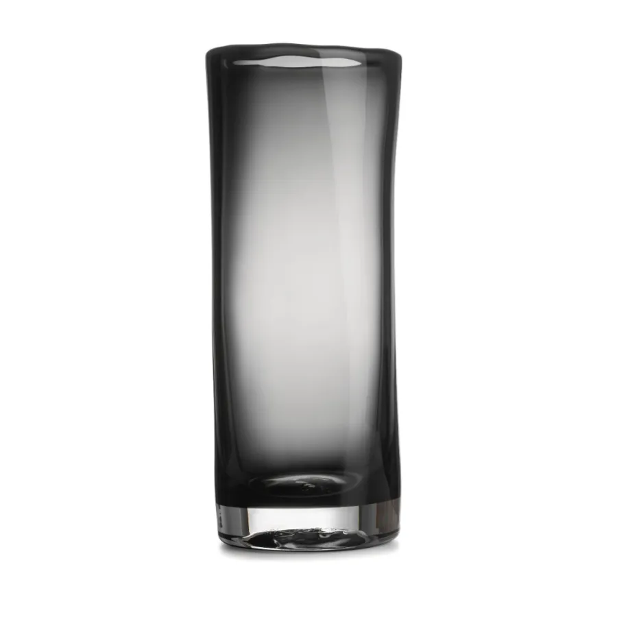 HADELAND GLASSVERK AS Vaser-SINE VASE RØKGRÅ Røkgrå