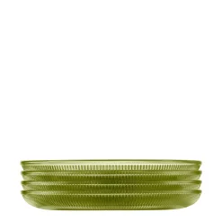 HADELAND GLASSVERK Tallerken Og Servise-SIRI ASJETT 20,5 CM 4 PK GRØNN