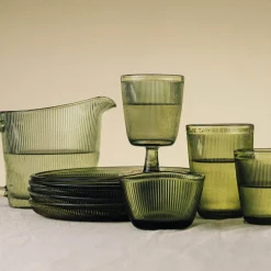 HADELAND GLASSVERK Tallerken Og Servise-SIRI ASJETT 20,5 CM 4 PK GRØNN