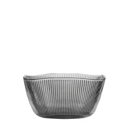 HADELAND GLASSVERK AS Skåler Og Boller-SIRI BOLLE 13 CM 4PK RØKGRÅ Røkgrå