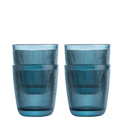 HADELAND GLASSVERK AS Vannglass-SIRI DRIKKEGLASS 20CL 4PK BLÅ Blå