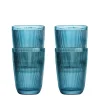 HADELAND GLASSVERK AS Vannglass-SIRI DRIKKEGLASS 30CL 4PK BLÅ