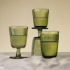 HADELAND GLASSVERK Vannglass-SIRI DRIKKEGLASS 30CL 4PK GRØNN