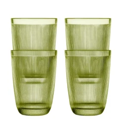 HADELAND GLASSVERK Vannglass-SIRI DRIKKEGLASS 30CL 4PK GRØNN