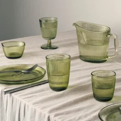 HADELAND GLASSVERK Vannglass-SIRI DRIKKEGLASS 30CL 4PK GRØNN
