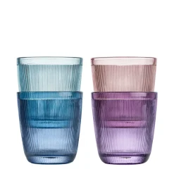 HADELAND GLASSVERK AS Vannglass-SIRI DRIKKEGLASS 20CL 4PK MIKSFARGER
