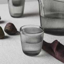 HADELAND GLASSVERK AS Vannglass-SIRI DRIKKEGLASS 20CL 6PK RØKGRÅ Røkgrå