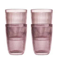 HADELAND GLASSVERK AS Vannglass-SIRI DRIKKEGLASS 30CL 4PK ROSA
