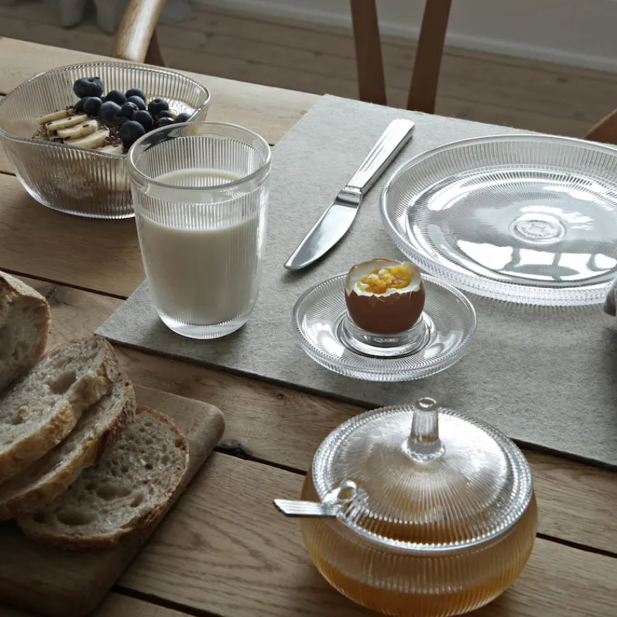 HADELAND GLASSVERK AS Tallerken Og Servise-SIRI EGGEGLASS 4PK Klar