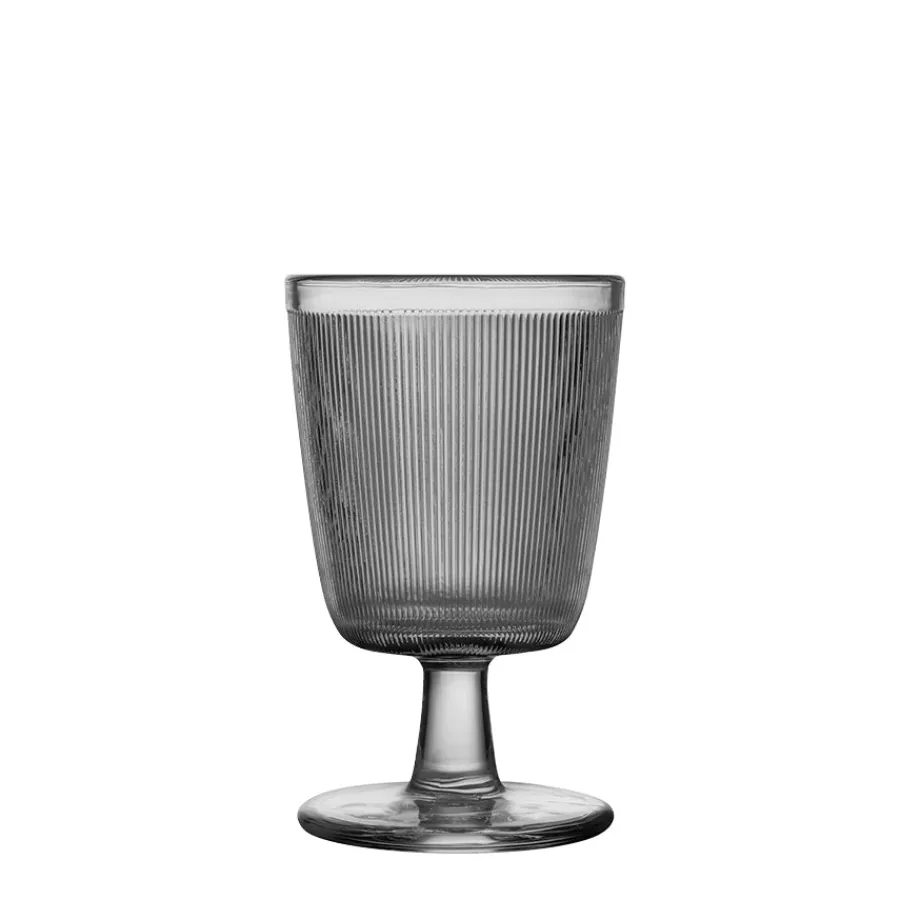 HADELAND GLASSVERK AS Vinglass-SIRI GLASS MED STETT 25 CL 4PK RØKGRÅ Røkgrå
