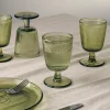 HADELAND GLASSVERK Vinglass-SIRI GLASS MED STETT 4 PK GRØNN