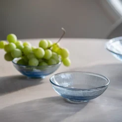 HADELAND GLASSVERK Skåler Og Boller-SIRI SKÅL 13 CM 2PK BLÅ