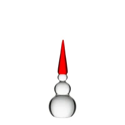 HADELAND GLASSVERK AS Julepynt-SNØMANN NISSE 12,5 CM Rød