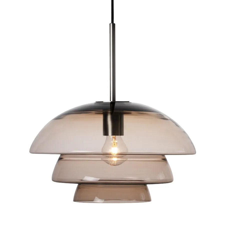 HADELAND GLASSVERK Taklamper|Arkivlamper-TAKLAMPE 4006 KAKAO