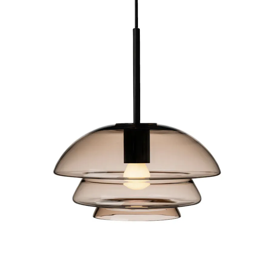 HADELAND GLASSVERK Taklamper|Arkivlamper-TAKLAMPE 4006 KAKAO