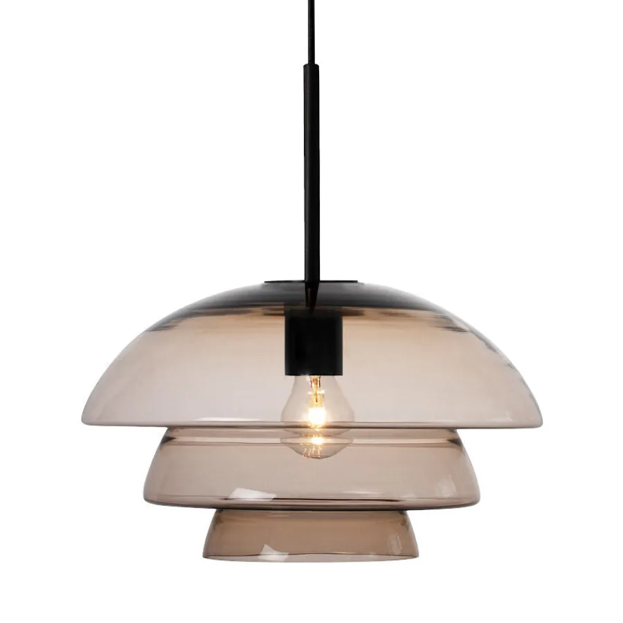 HADELAND GLASSVERK Taklamper|Arkivlamper-TAKLAMPE 4006 KAKAO