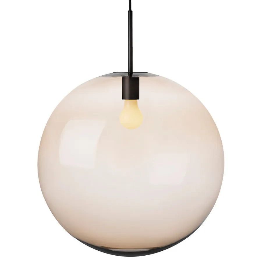HADELAND GLASSVERK Taklamper|Arkivlamper-TAKLAMPE 4014 KAKAO