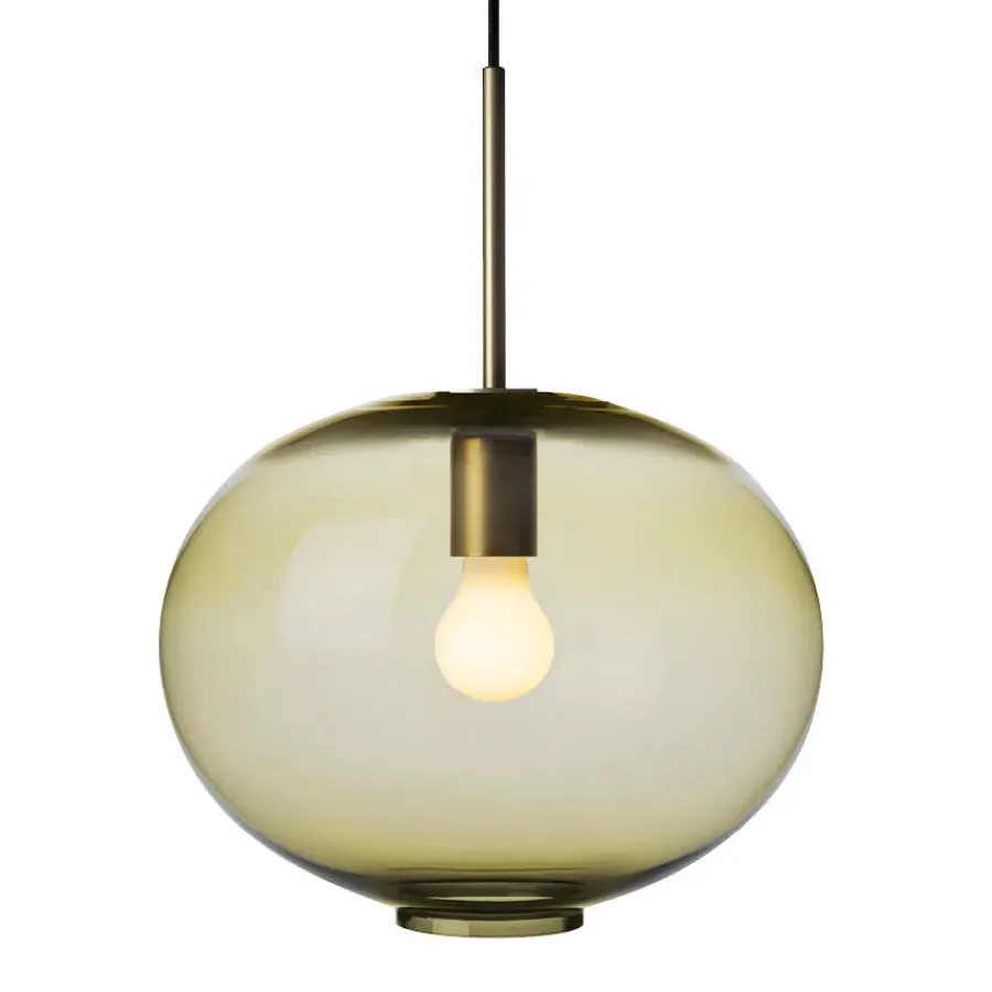 HADELAND GLASSVERK AS Taklamper|Arkivlamper-Taklampe 4169 Large Oliven