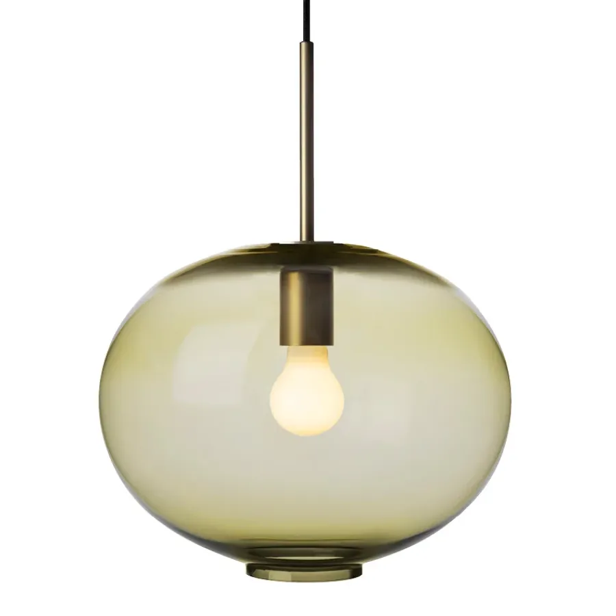 HADELAND GLASSVERK AS Taklamper|Arkivlamper-Taklampe 4169 Large Oliven