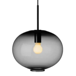 HADELAND GLASSVERK AS Taklamper|Arkivlamper-Taklampe 4169 Large Røkgrå