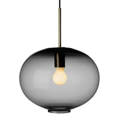 HADELAND GLASSVERK AS Taklamper|Arkivlamper-Taklampe 4169 Large Røkgrå